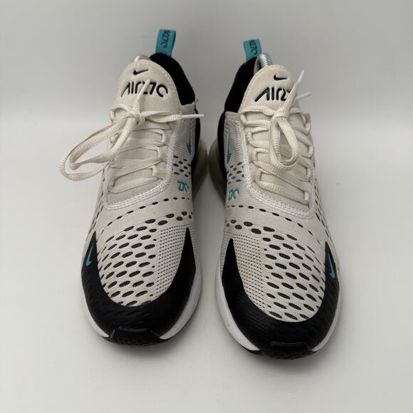 Nike Air Max 270 Shoes White Black Teal Cactus 943345-101 Youth Sz 6Y Womens 7.5 - Picture 5 of 9